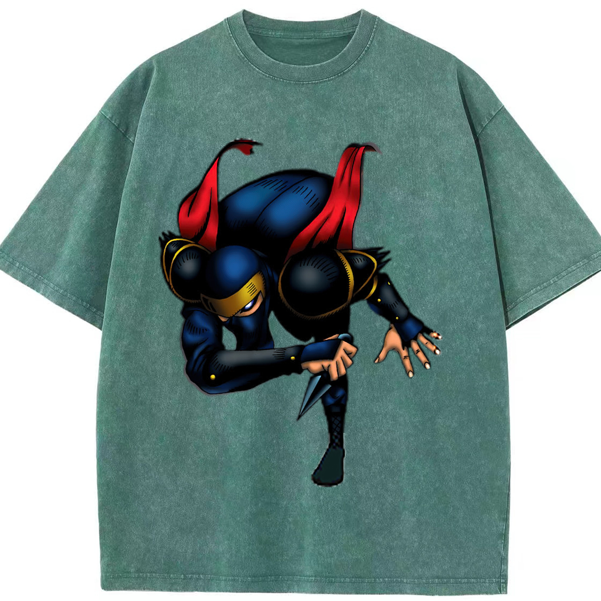 （画像用） 遊☆戯☆王 Yu-Gi-Oh! 綿100% ヴィンテージ風 半袖Tシャツ（フロントプリント）